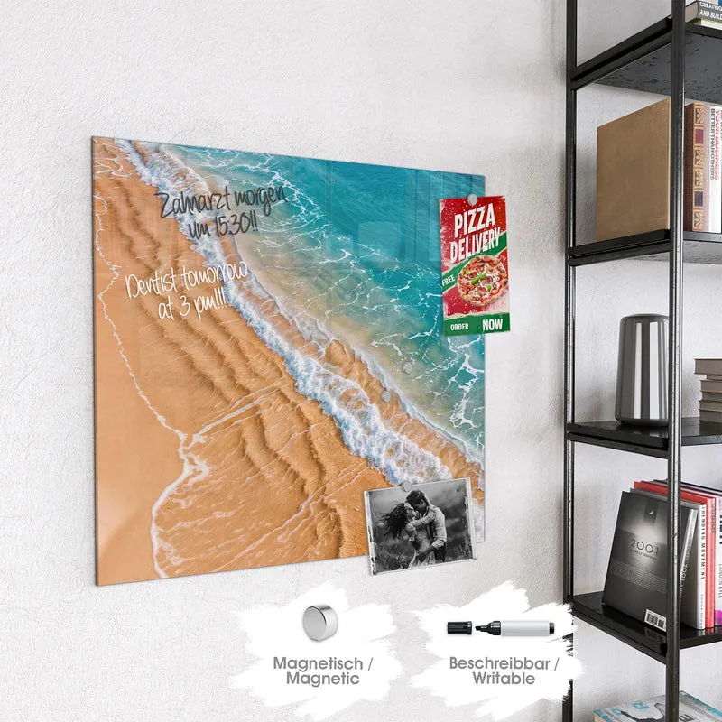 Magnettafel - Sandrippen am Ufer