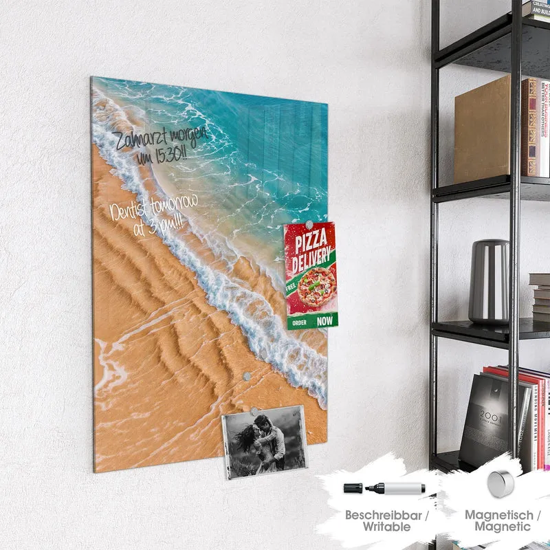 Magnettafel - Sandrippen am Ufer