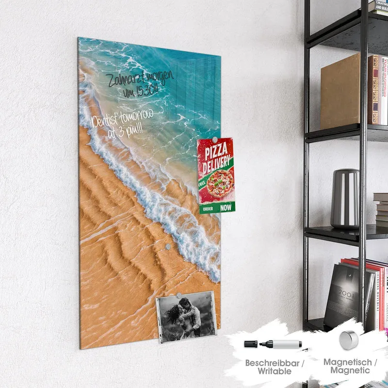 Magnettafel - Sandrippen am Ufer