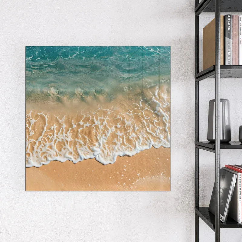 Magnettafel - Meeresschaum auf Sand