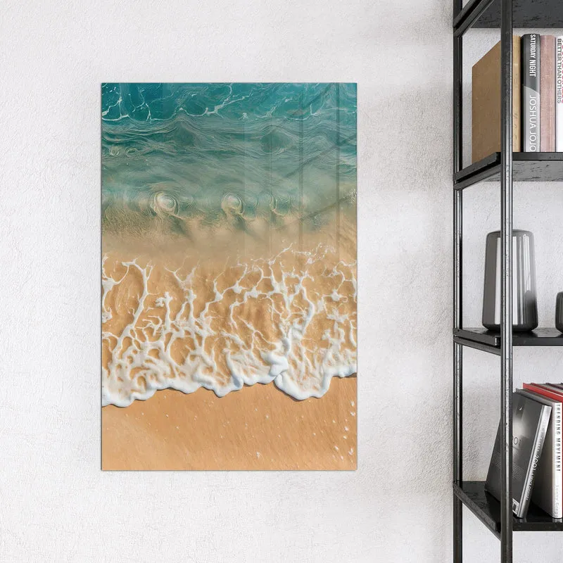 Magnettafel - Meeresschaum auf Sand