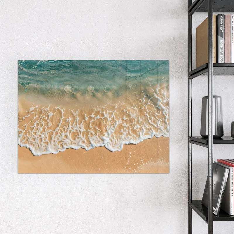 Magnettafel - Meeresschaum auf Sand