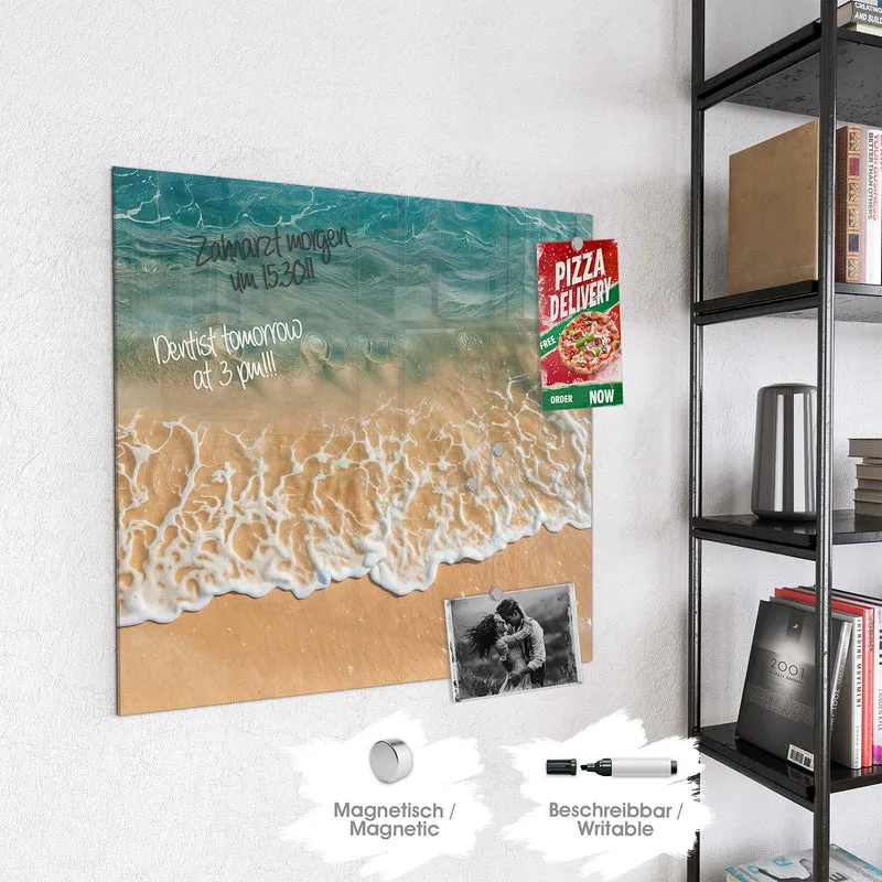 Magnettafel - Meeresschaum auf Sand