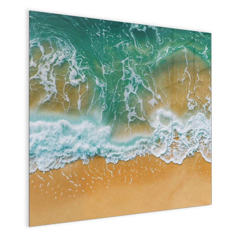 Magnettafel - Smaragdgrüne Brandung