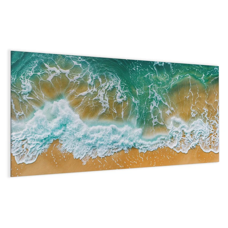 Magnettafel - Smaragdgrüne Brandung