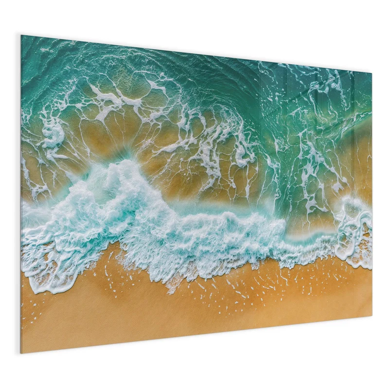 Magnettafel - Smaragdgrüne Brandung