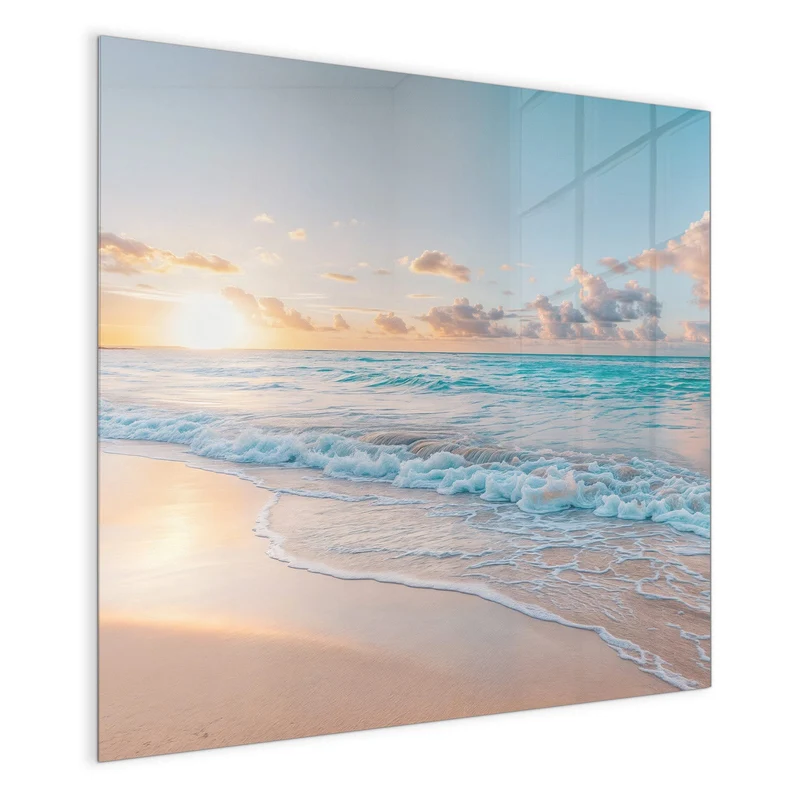 Magnettafel - Sonnenaufgang am Strand