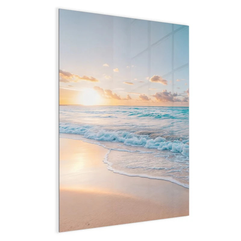 Magnettafel - Sonnenaufgang am Strand