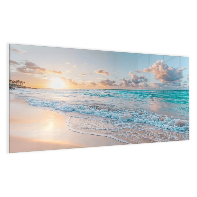 Magnettafel - Sonnenaufgang am Strand