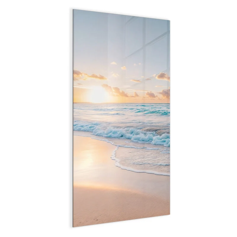 Magnettafel - Sonnenaufgang am Strand