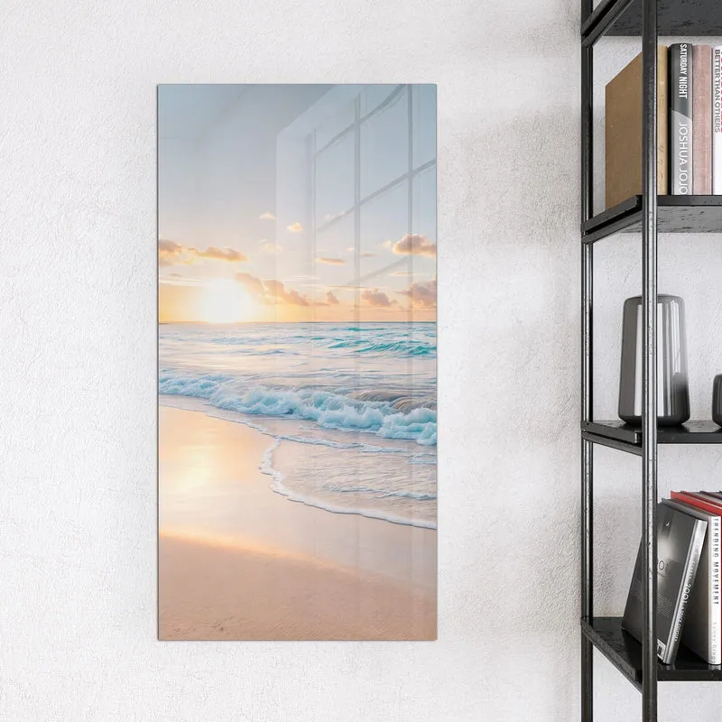 Magnettafel - Sonnenaufgang am Strand