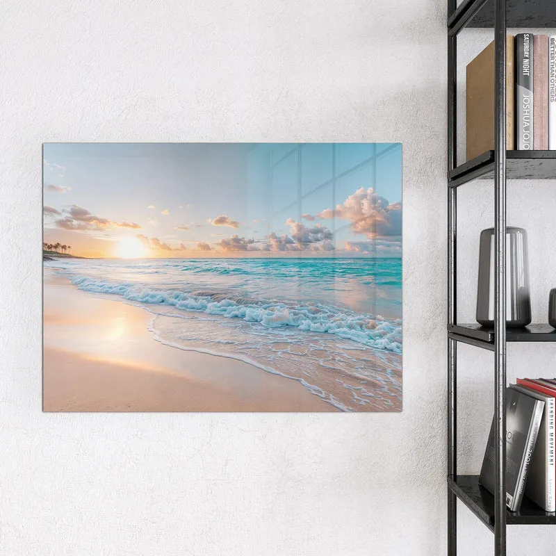 Magnettafel - Sonnenaufgang am Strand