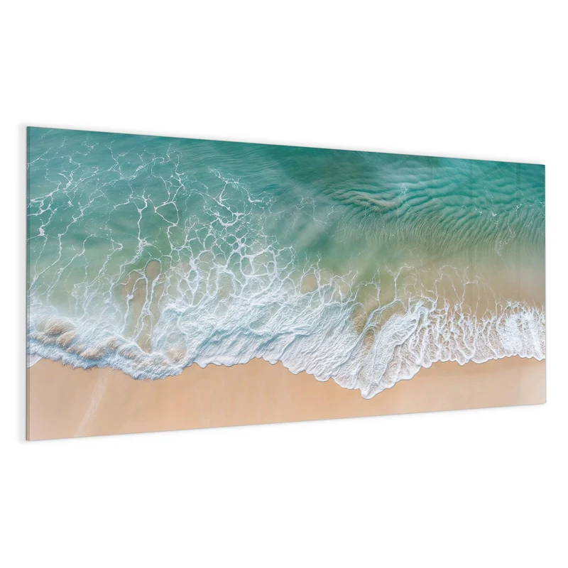 Magnettafel - Brandung aus der Luft