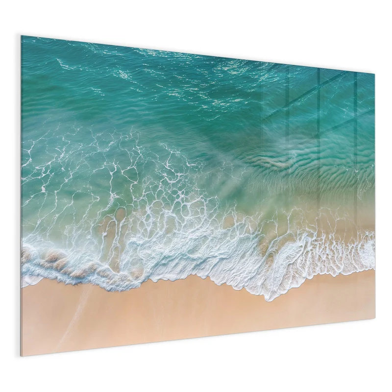 Magnettafel - Brandung aus der Luft