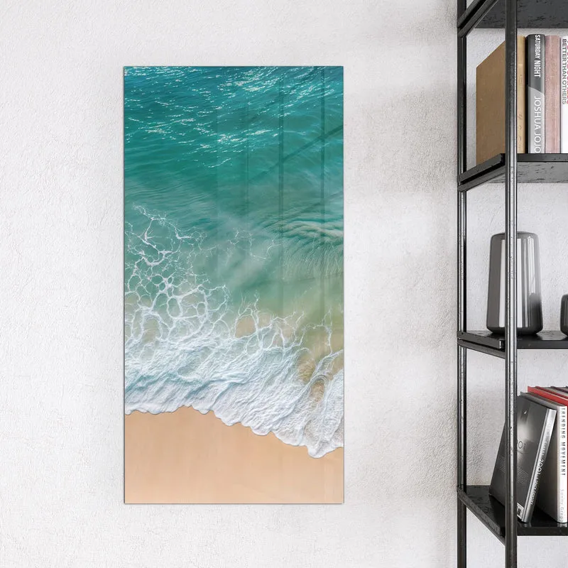 Magnettafel - Brandung aus der Luft