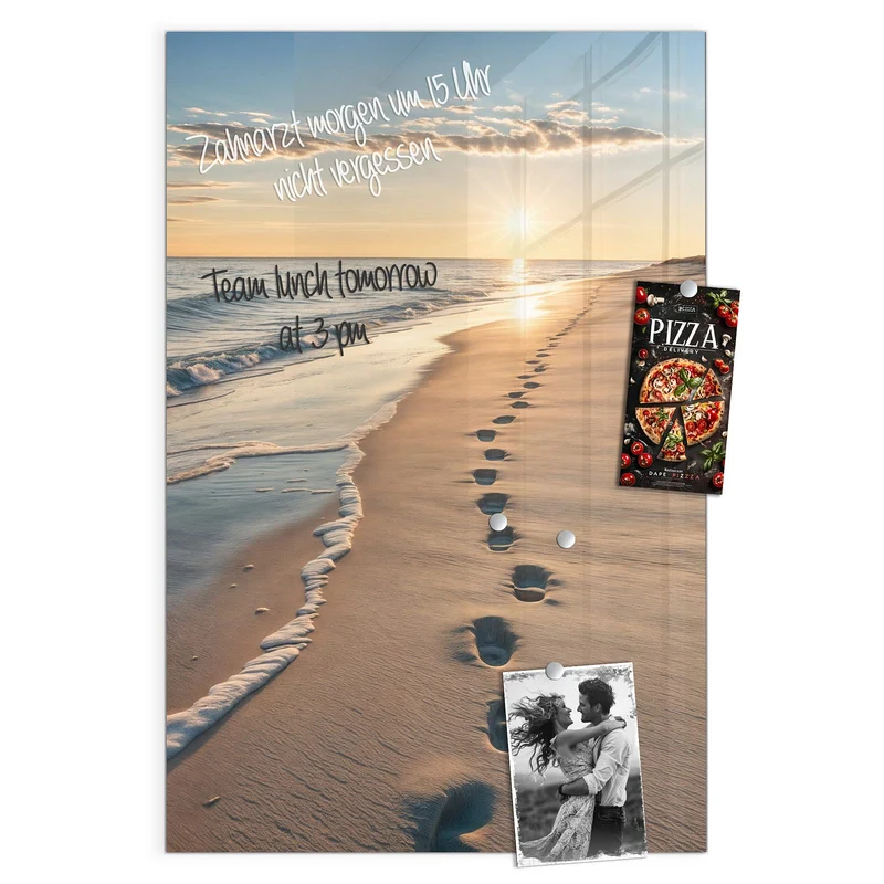 Magnettafel - Spuren im Sand