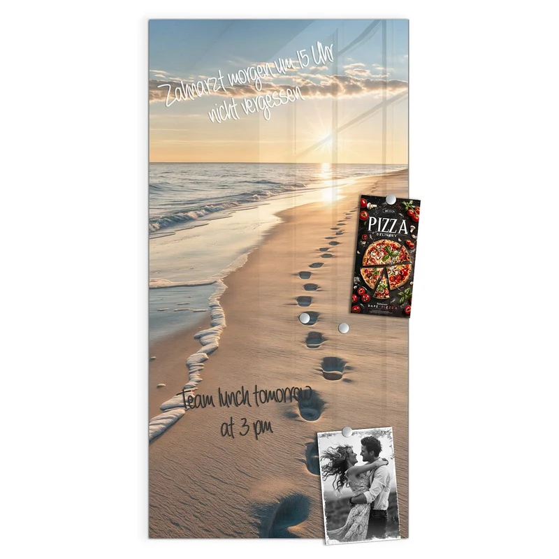 Magnettafel - Spuren im Sand