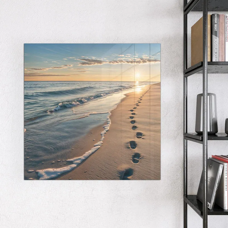 Magnettafel - Spuren im Sand