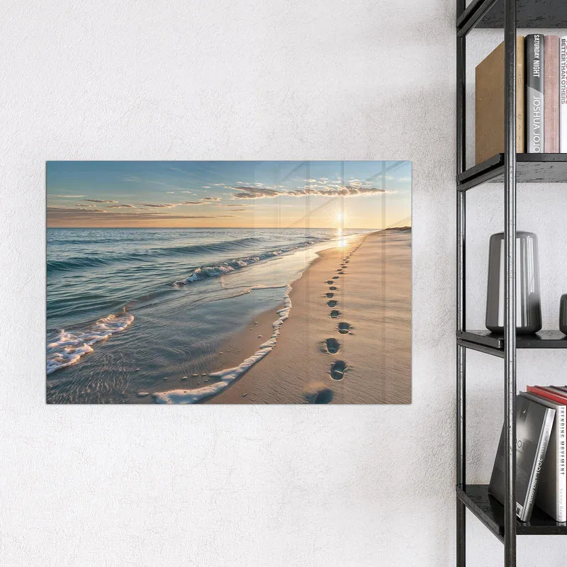 Magnettafel - Spuren im Sand