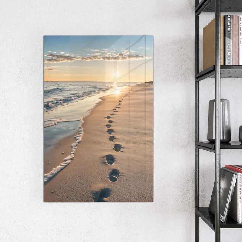 Magnettafel - Spuren im Sand