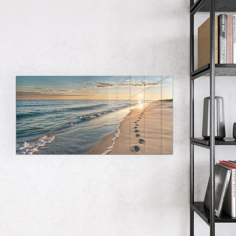 Magnettafel - Spuren im Sand
