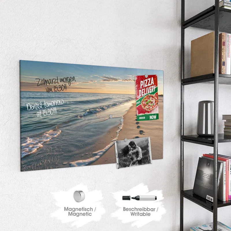 Magnettafel - Spuren im Sand