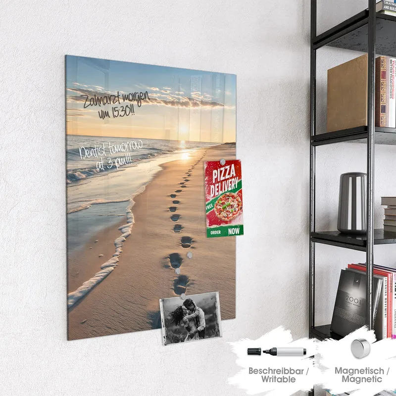 Magnettafel - Spuren im Sand
