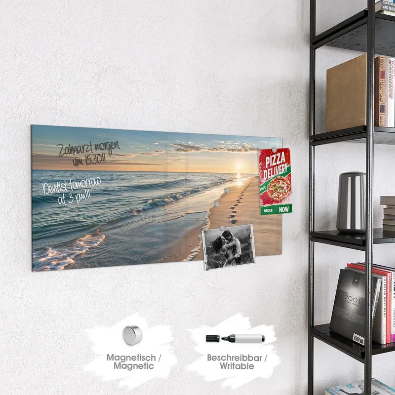 Magnettafel - Spuren im Sand