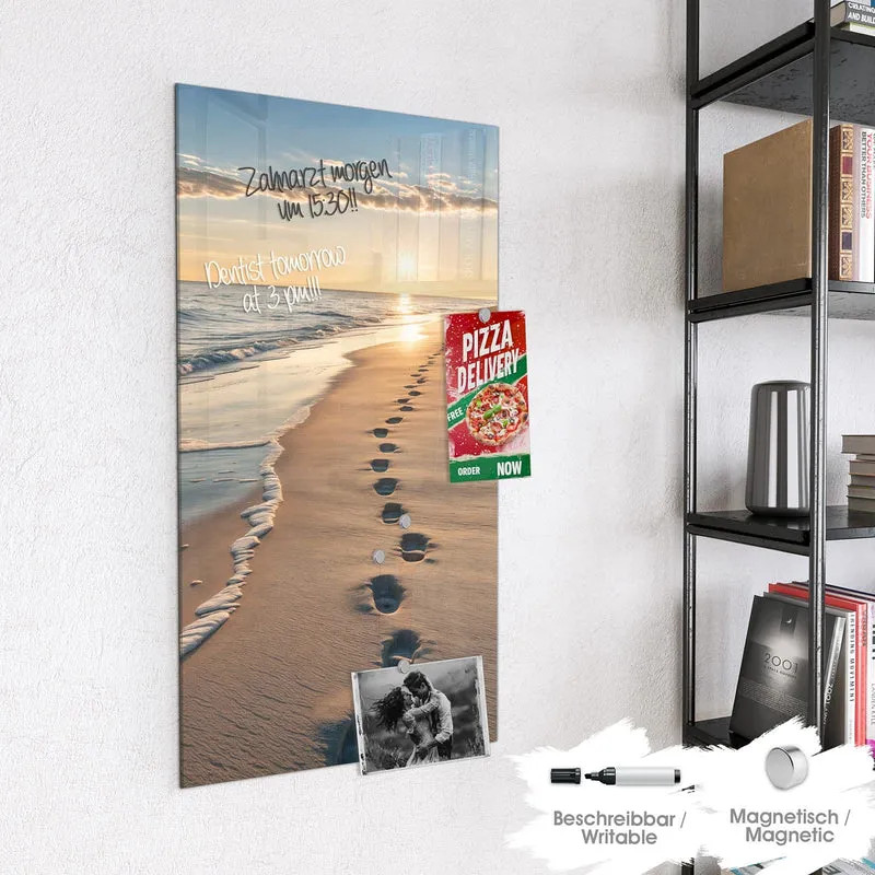 Magnettafel - Spuren im Sand
