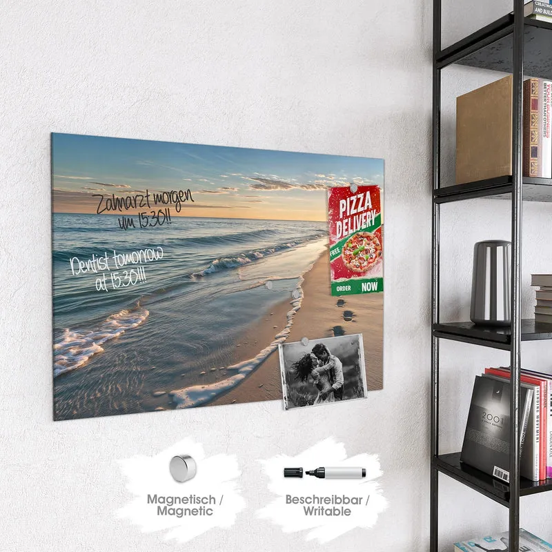 Magnettafel - Spuren im Sand