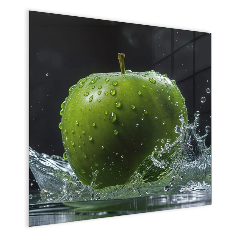 Magnettafel - Apfel im Wasser