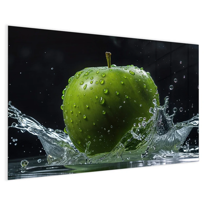 Magnettafel - Apfel im Wasser