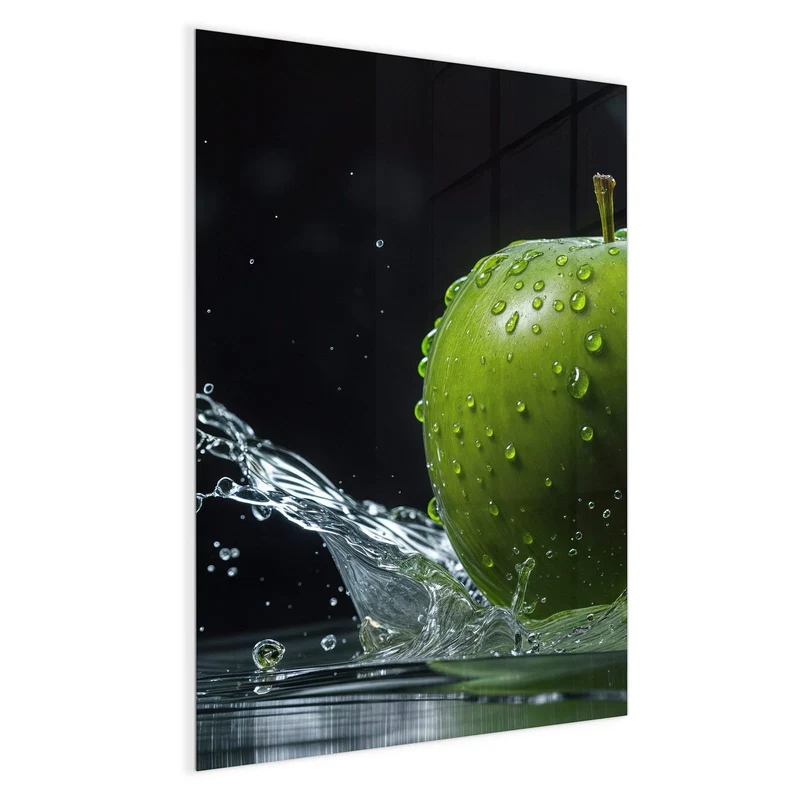 Magnettafel - Apfel im Wasser