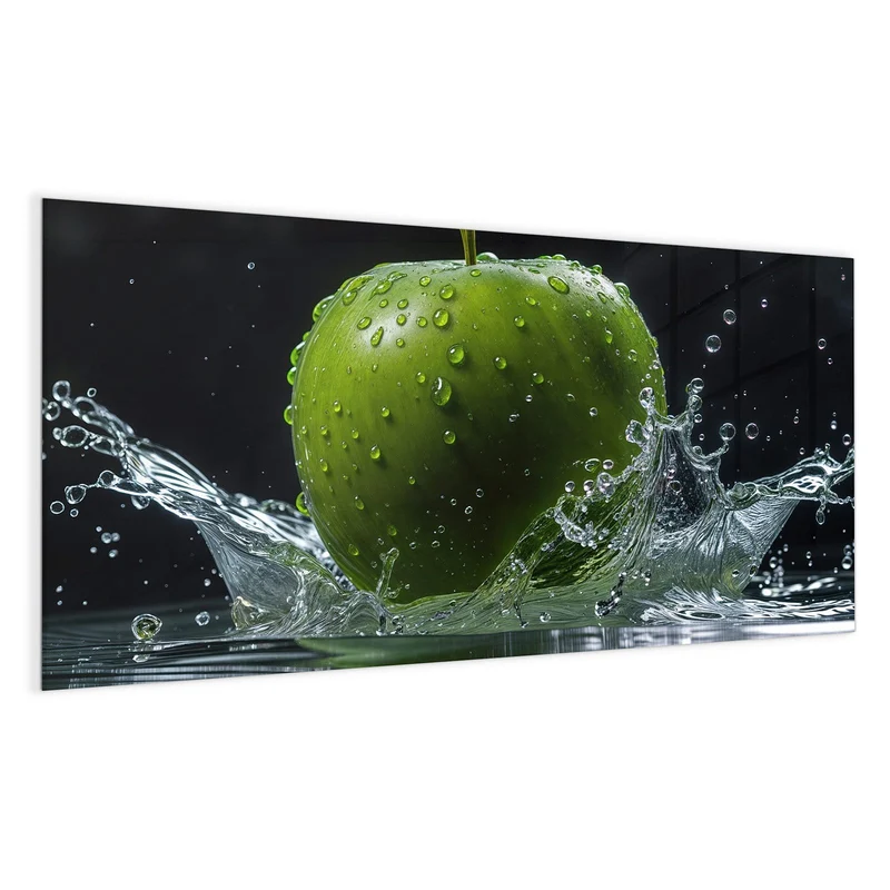 Magnettafel - Apfel im Wasser