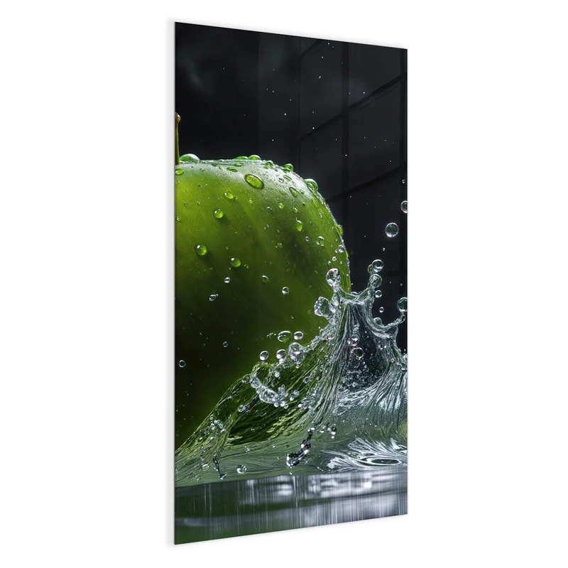 Magnettafel - Apfel im Wasser