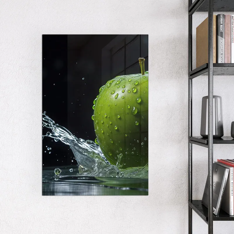 Magnettafel - Apfel im Wasser