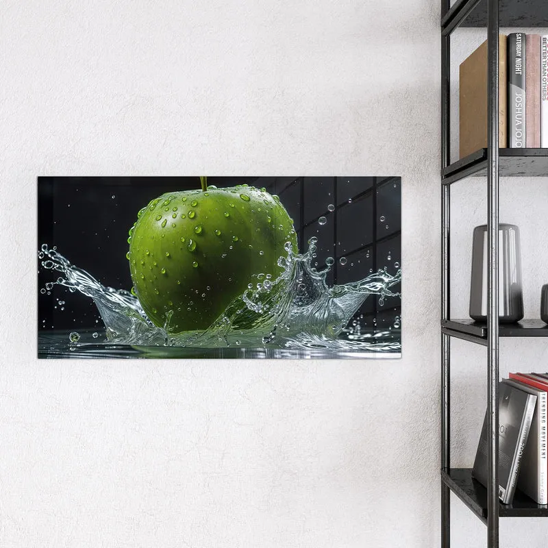 Magnettafel - Apfel im Wasser