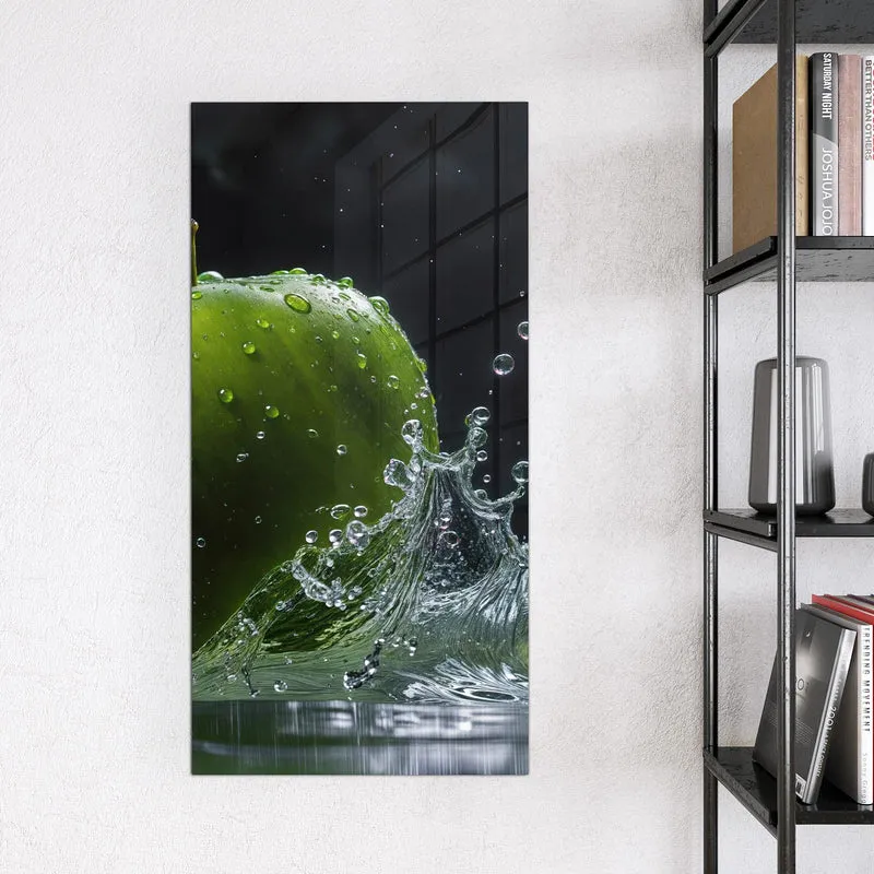 Magnettafel - Apfel im Wasser