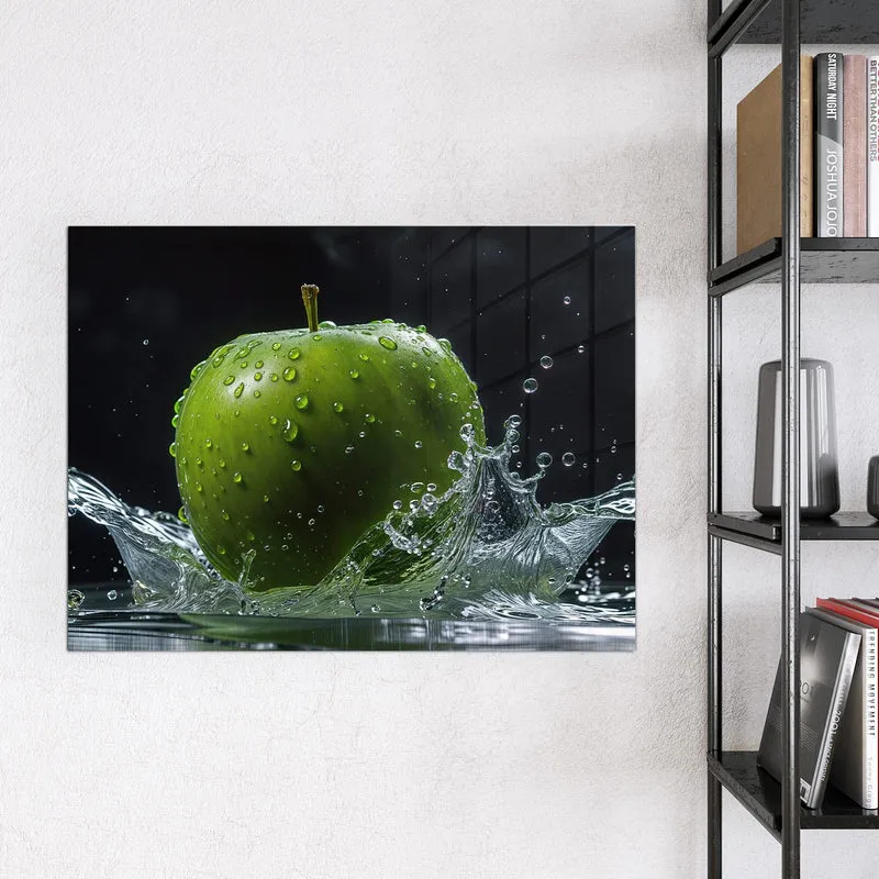 Magnettafel - Apfel im Wasser