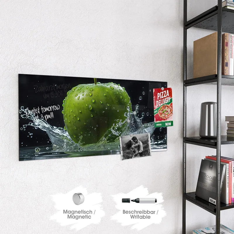 Magnettafel - Apfel im Wasser