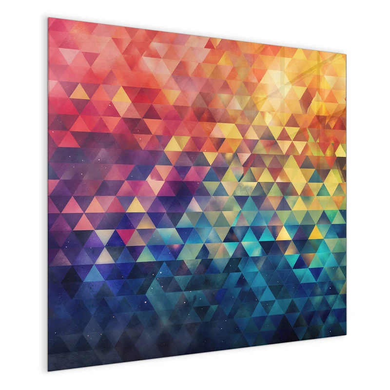 Magnettafel - Bunte Dreiecke
