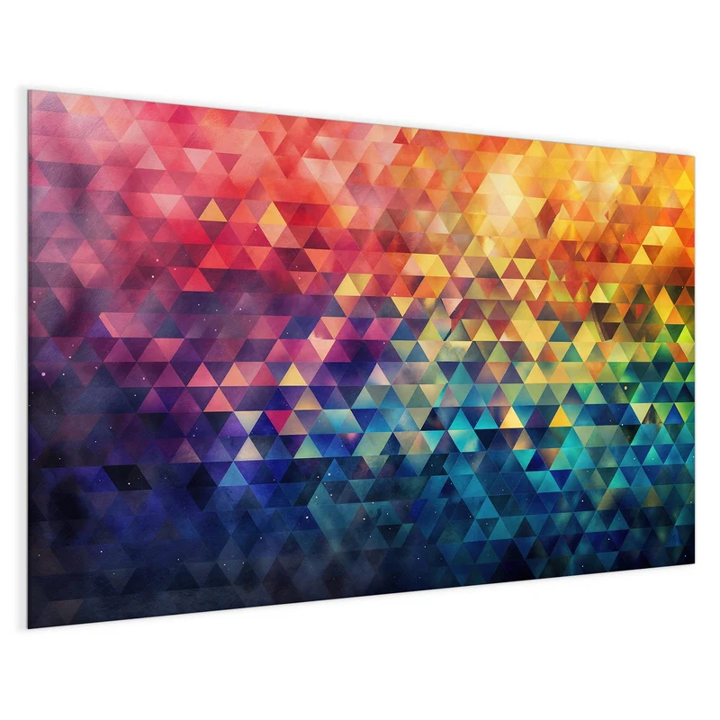 Magnettafel - Bunte Dreiecke