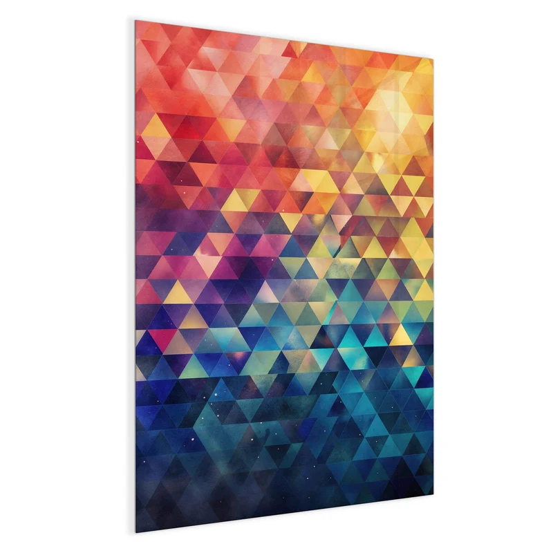 Magnettafel - Bunte Dreiecke