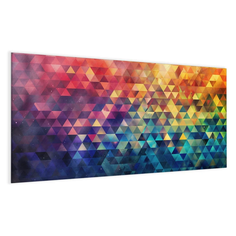 Magnettafel - Bunte Dreiecke