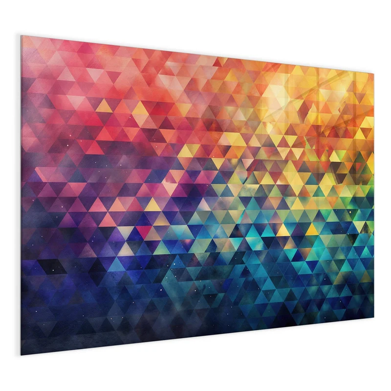 Magnettafel - Bunte Dreiecke