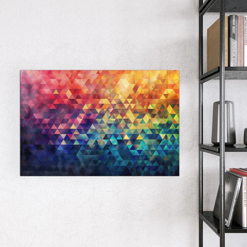 Magnettafel - Bunte Dreiecke