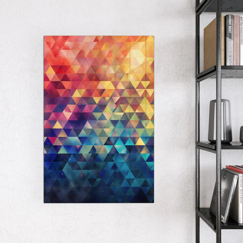 Magnettafel - Bunte Dreiecke