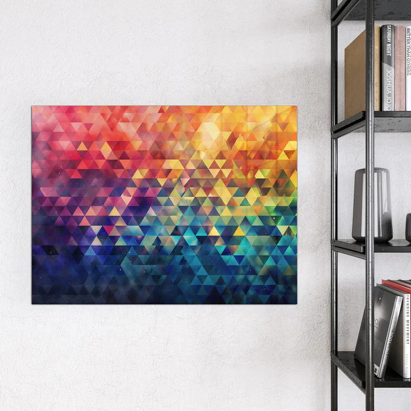 Magnettafel - Bunte Dreiecke