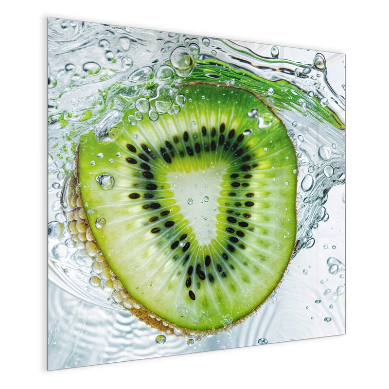 Magnettafel - Kiwi im Sprudelwasser