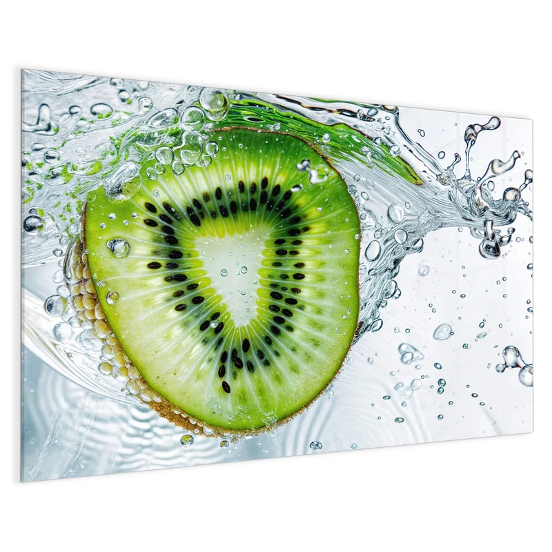 Magnettafel - Kiwi im Sprudelwasser